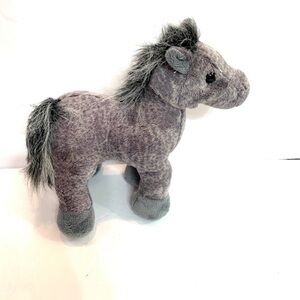 Ganz Webkinz 8” Grey Arabian Horse Plush Stuffed Animal Toy Without Code HM098